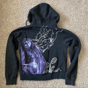 Retro Tim burtons Corpse bride zip up hoodie (s)